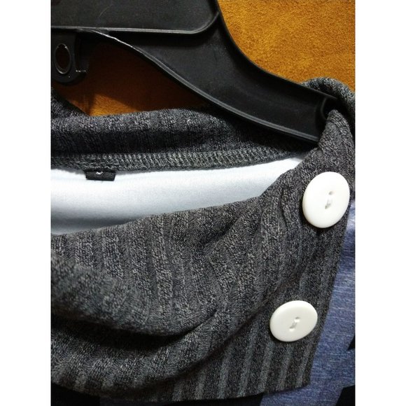 Grey light Sweater Tunic Blouse size Small - Picture 2 of 7